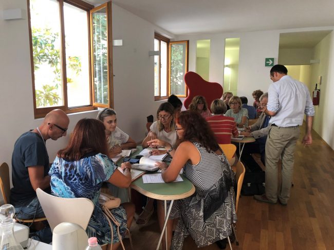 Laboratorio sui luoghi di memoria in Germania e in Italia durante la Summer School 2018 a Siena