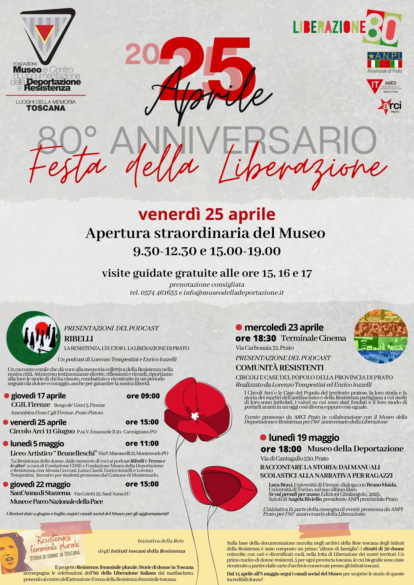 Festa della Liberazione – 25 Aprile 2025 – Museo della Deportazione